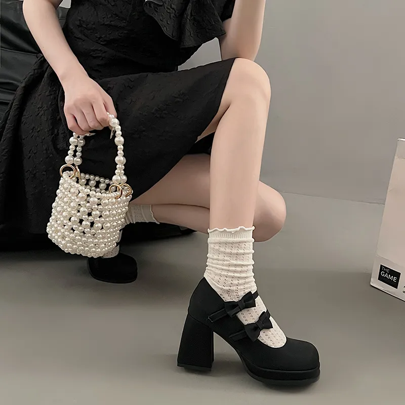 Xingdiman Chunky Heel High Heels Women's-7
