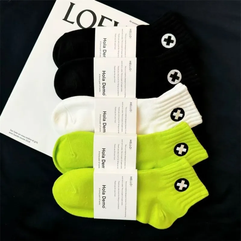 MIIOW Mid Calf Socks Unisex 5 Pack-30
