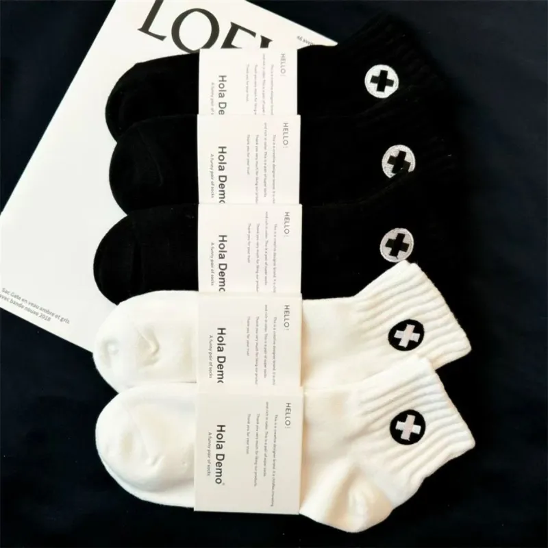 MIIOW Mid Calf Socks Unisex 5 Pack-45