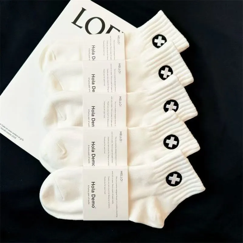 MIIOW Mid Calf Socks Unisex 5 Pack-20
