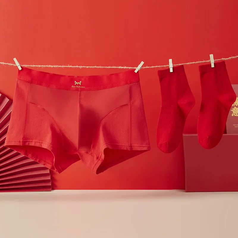 MIIOW Honmei Honmei Series Underpants Men's 2 Pack Red-2