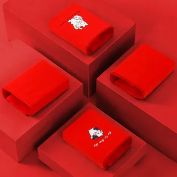 MIIOW Honmei Honmei Series Underwear Gift Boxes Women's 2 Pack Lucky Cat Red