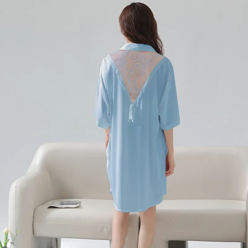 MIIOW Nightgown Women's Sky Blue-1