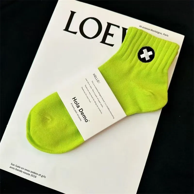 MIIOW Mid Calf Socks Unisex 5 Pack-33