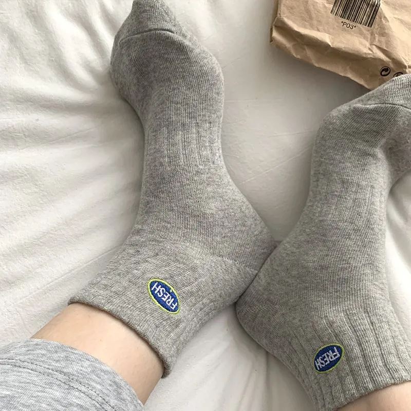 MIIOW Mid Calf Socks Unisex 5 Pack-10