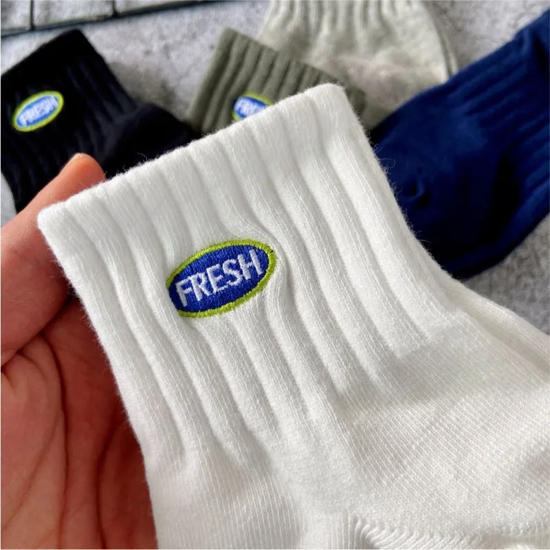 MIIOW Mid Calf Socks Unisex 5 Pack-27