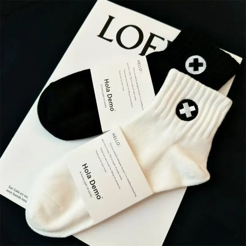 MIIOW Mid Calf Socks Unisex 5 Pack-47