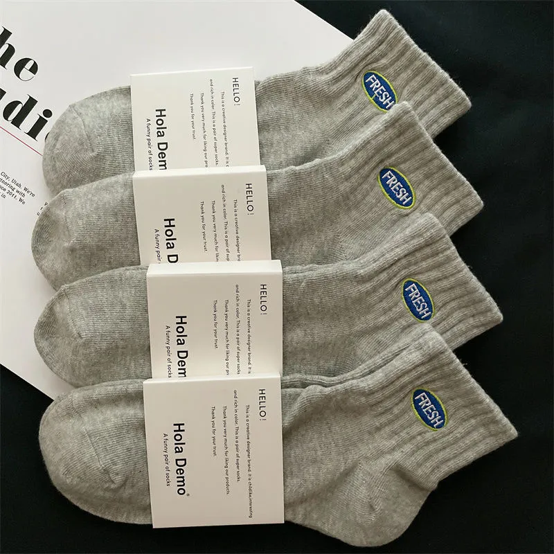 MIIOW Mid Calf Socks Unisex 5 Pack-6