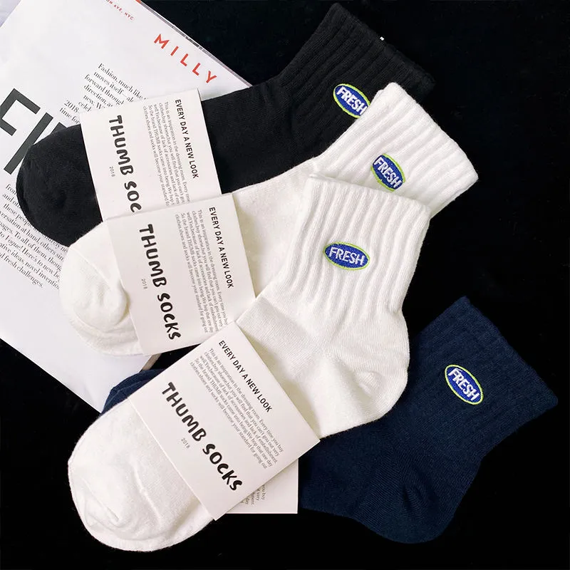 MIIOW Mid Calf Socks Unisex 5 Pack-22