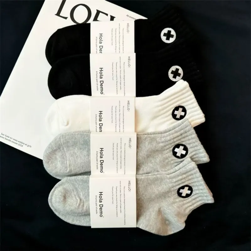 MIIOW Mid Calf Socks Unisex 5 Pack-50