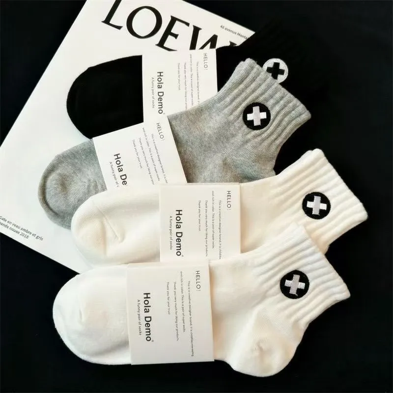 MIIOW Mid Calf Socks Unisex 5 Pack-32
