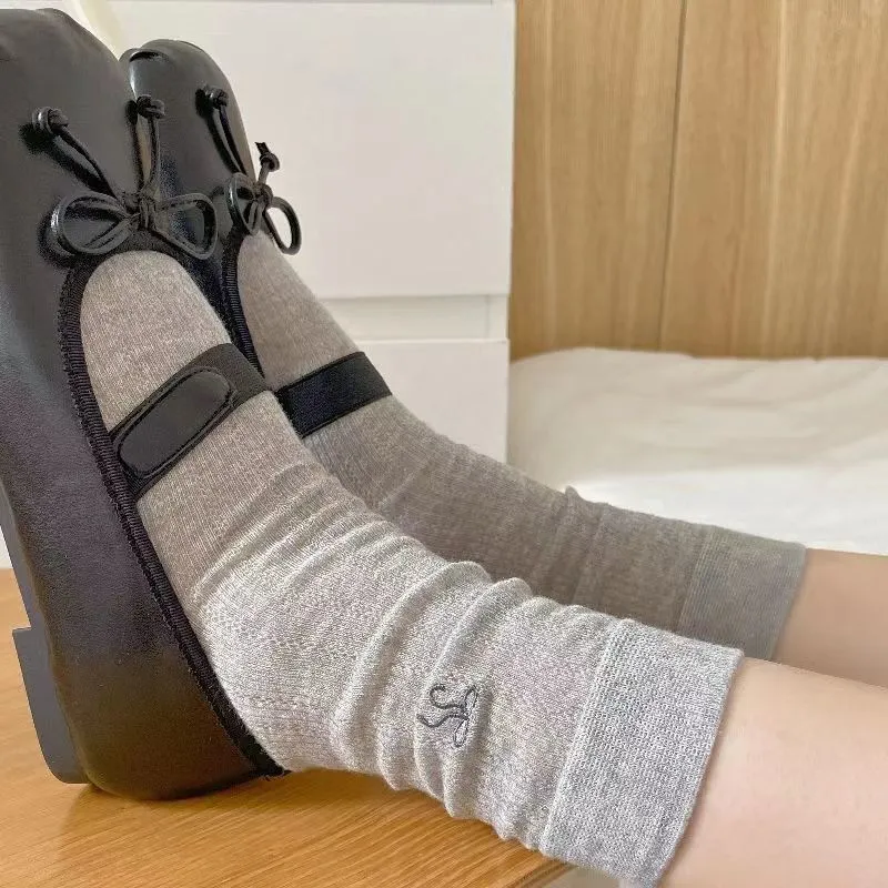 MIIOW Mid Calf Socks Women's 5 Pack-28