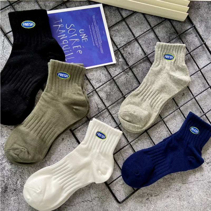 MIIOW Mid Calf Socks Unisex 5 Pack-29