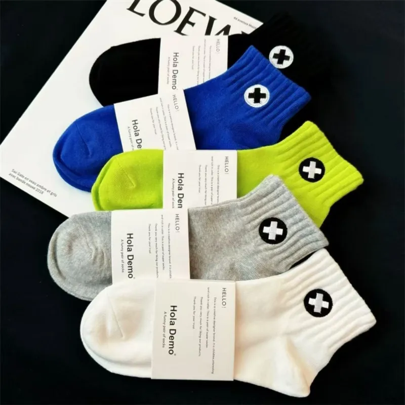MIIOW Mid Calf Socks Unisex 5 Pack-17