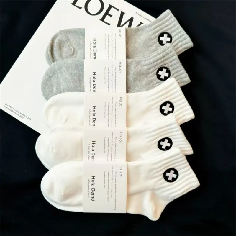MIIOW Mid Calf Socks Unisex 5 Pack-42