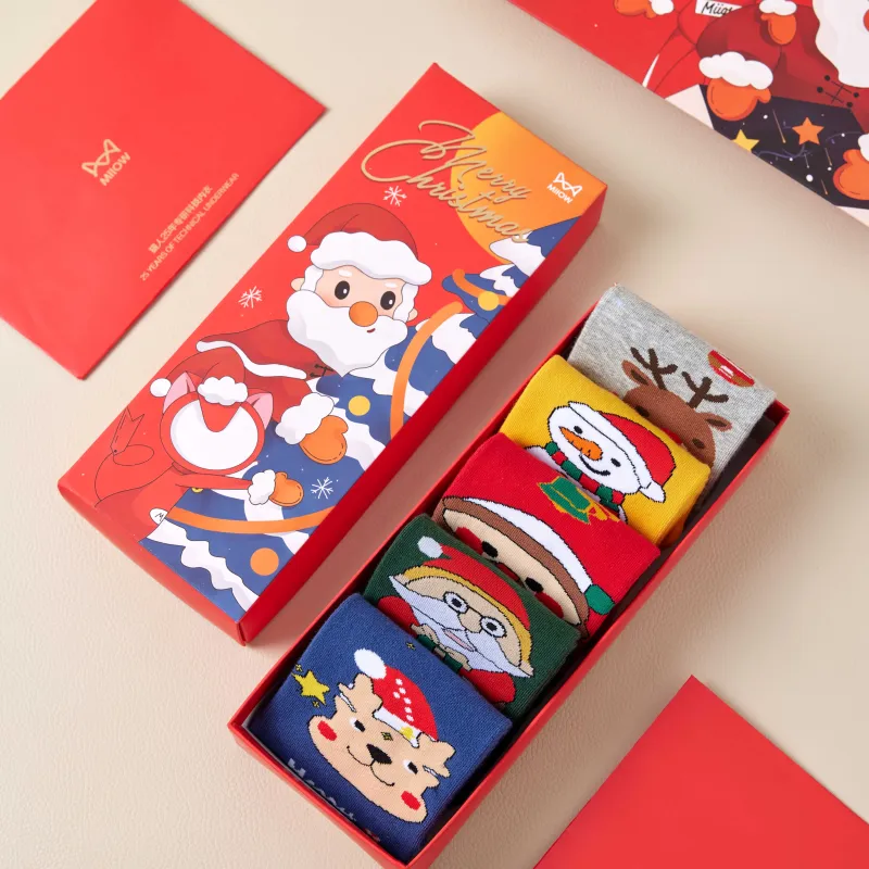 MIIOW Honmei Honmei Series Mid Calf Socks Unisex Box 5 Pack-23