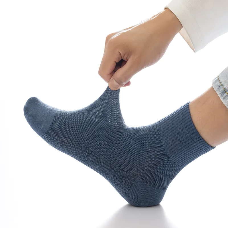 MIIOW Mid Calf Socks Men's Pack Of 5-3