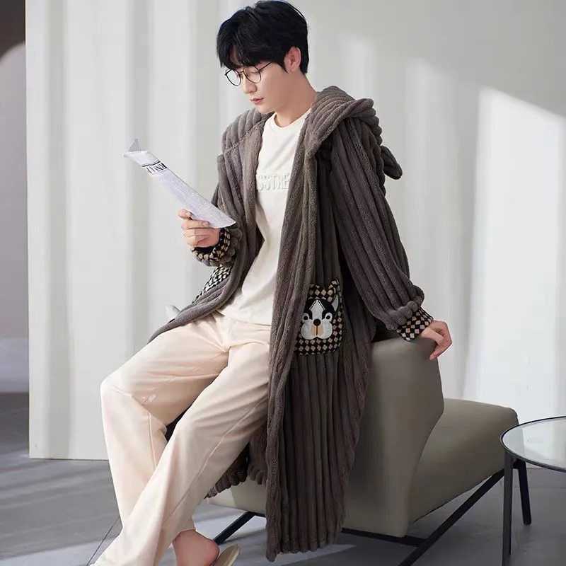 MIIOW Bath Robes Men's Image Color-2