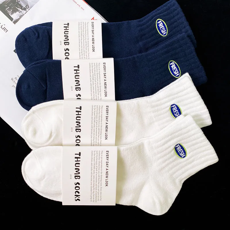 MIIOW Mid Calf Socks Unisex 5 Pack-15