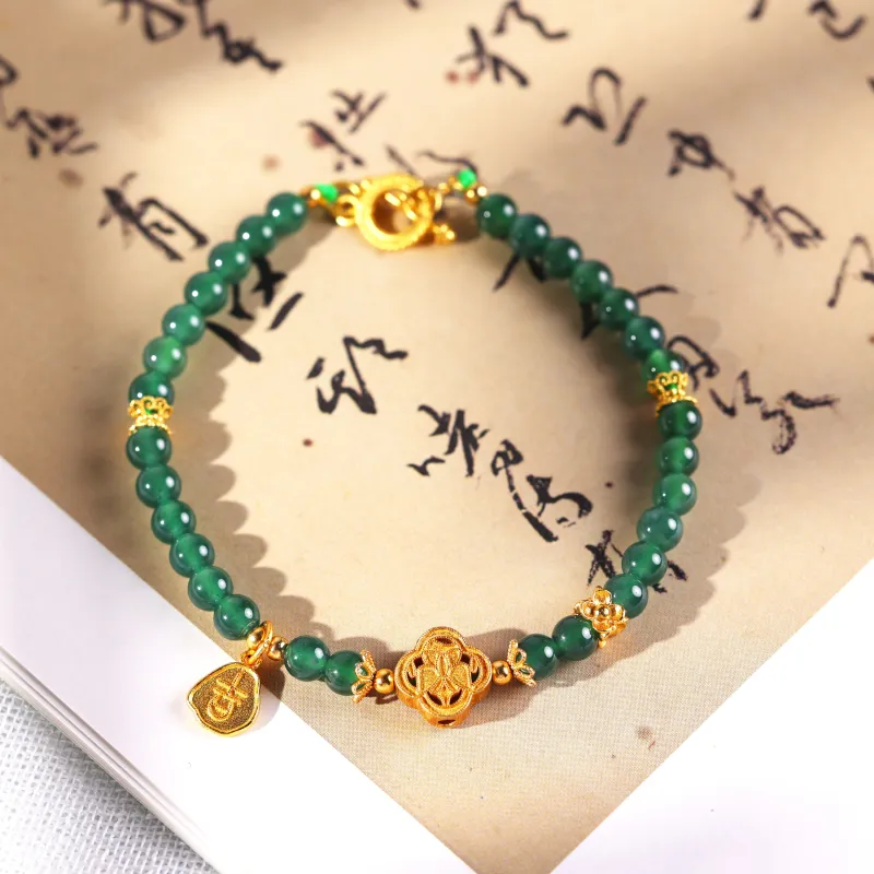 Clear Snow Ice Glutinous Bracelets Unisex-2