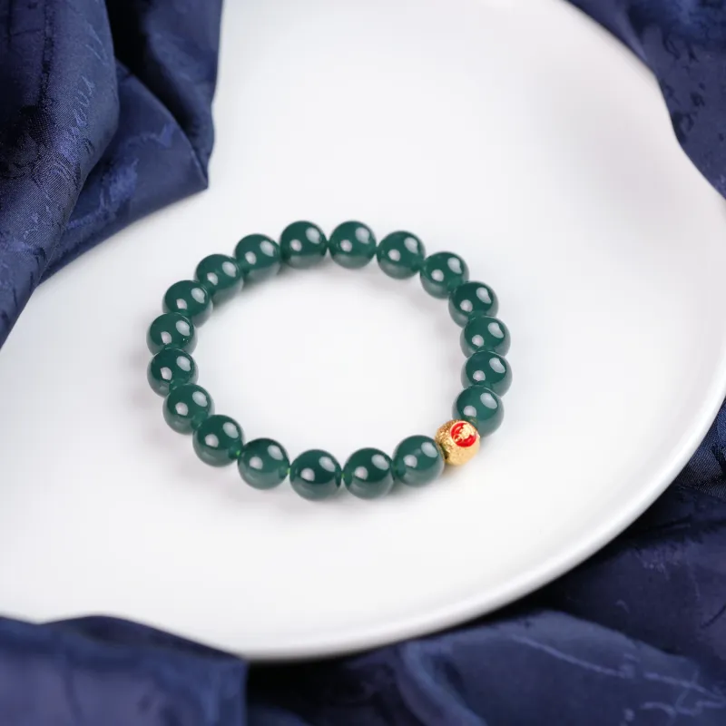Clear Snow Ice Glutinous Bracelets Unisex-1