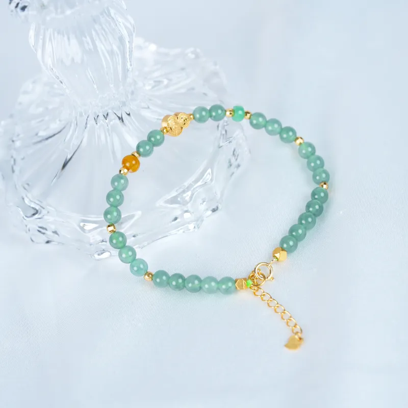 Clear Snow Ice Glutinous Bracelets Unisex-1