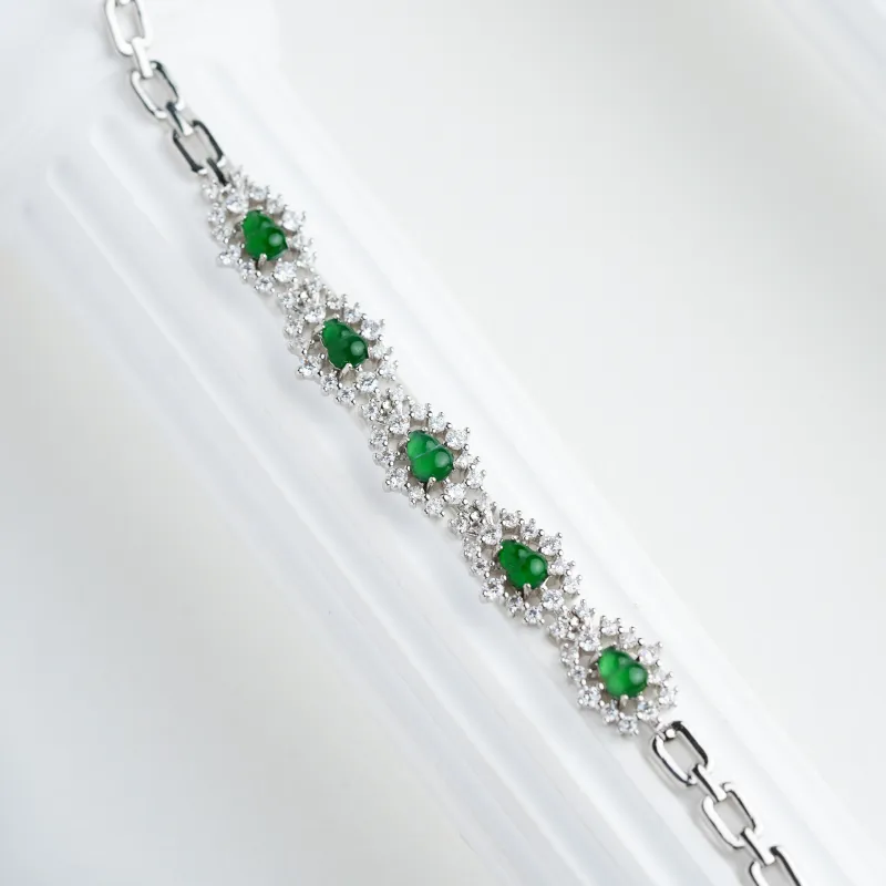 Clear Snow Ice Glutinous Bracelets Unisex-3