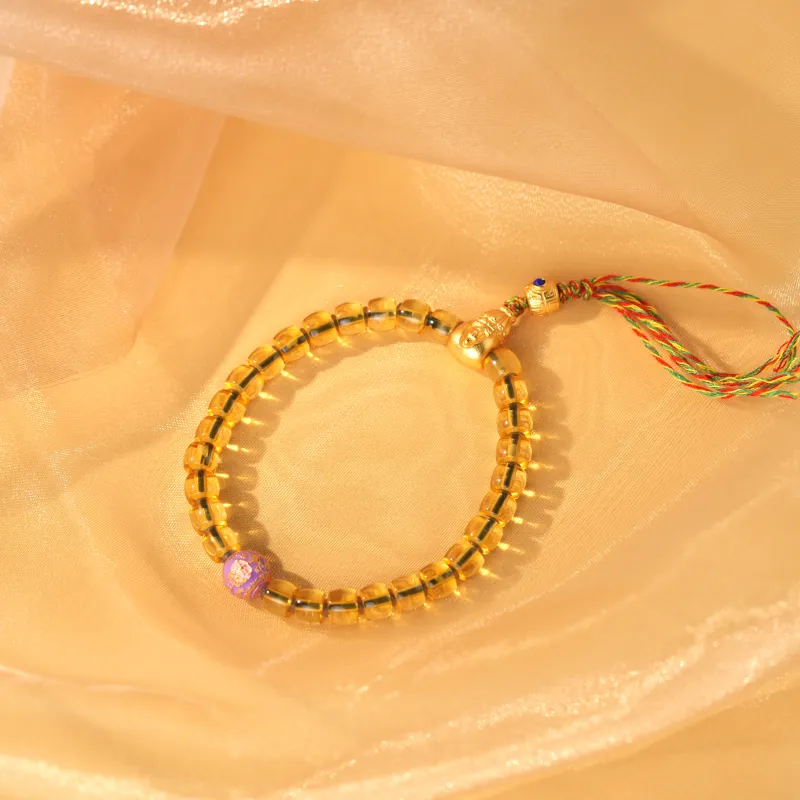 Clear Snow Amber Fine Jade Bracelets Unisex-3