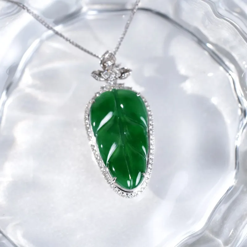 Clear Snow Ice Type Necklaces Unisex-1