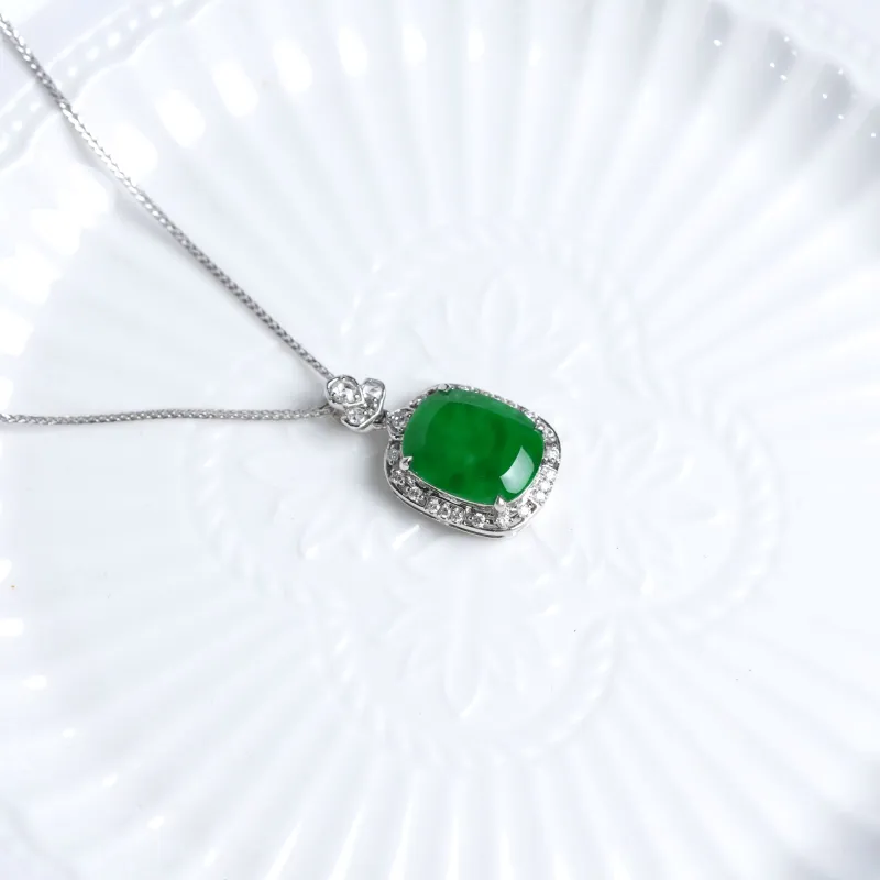 Clear Snow Ice Type Necklaces Unisex-4