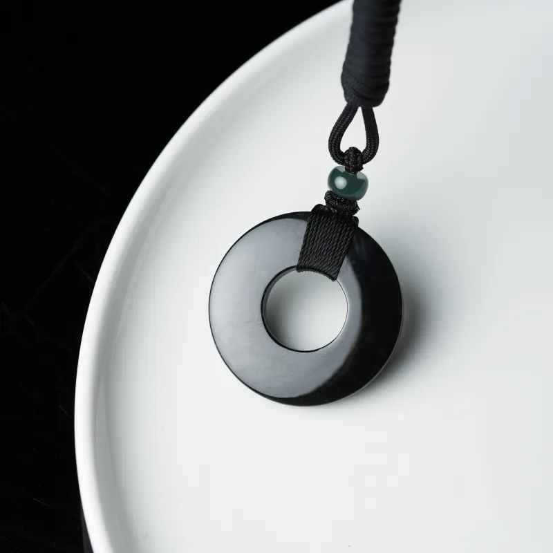 Clear Snow Glutinous Jade Jadeite Necklaces Unisex-7