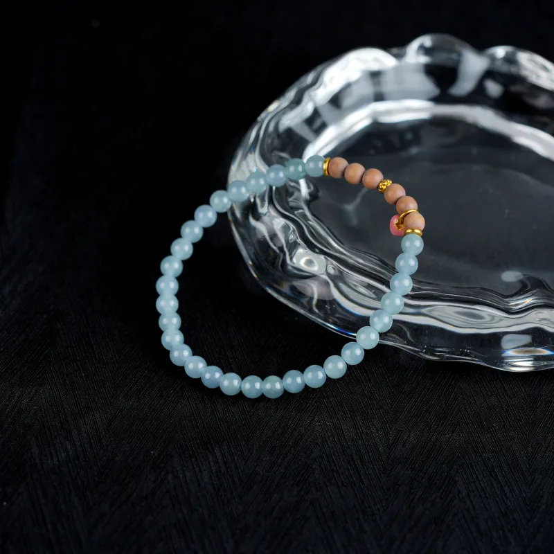 Clear Snow Glutinous Jade Bracelets Unisex-2