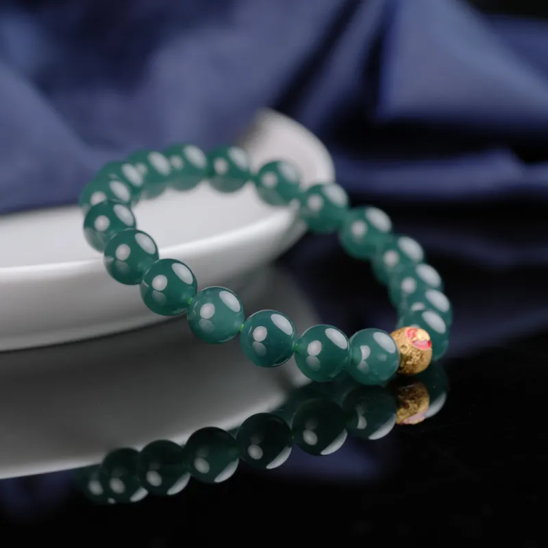 Clear Snow Ice Glutinous Bracelets Unisex-7