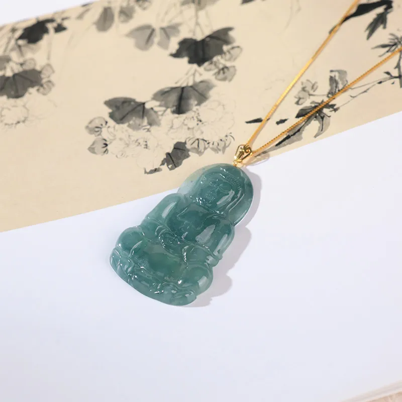 Clear Snow Ice Glutinous Necklaces Unisex-4