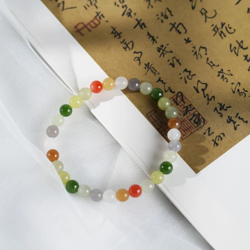 Clear Snow Hetian Jade Bracelets White Jade/Pale Greenish White Jade Unisex-2