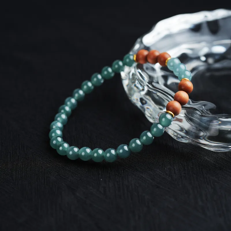 Clear Snow Ice Glutinous Bracelets Unisex-5