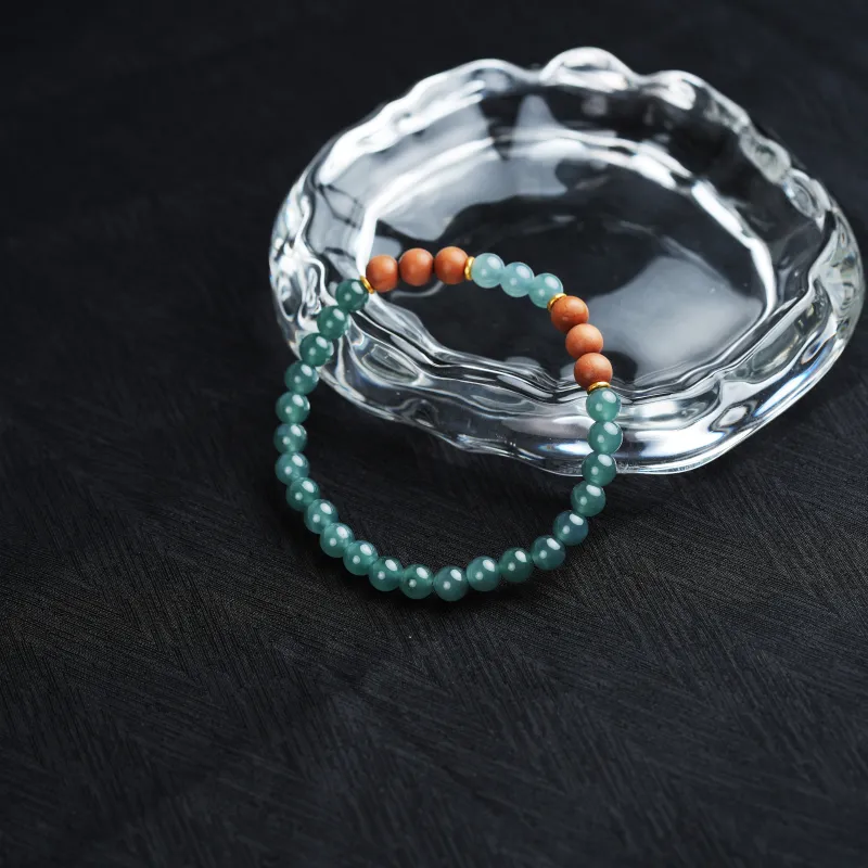 Clear Snow Ice Glutinous Bracelets Unisex-6