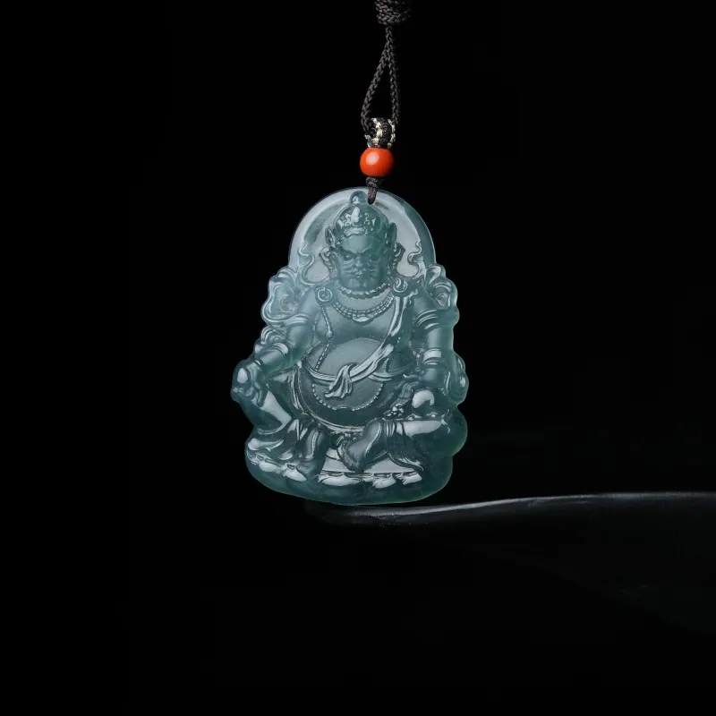 Clear Snow Ice Glutinous Jadeite Necklaces Unisex-4