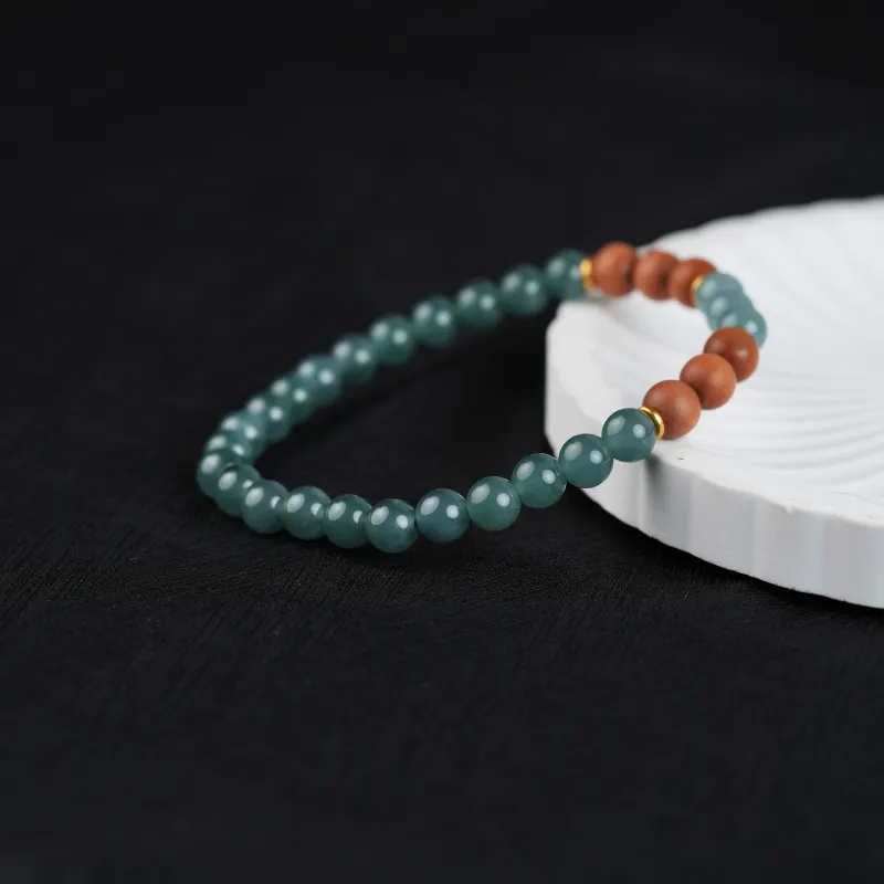 Clear Snow Ice Glutinous Bracelets Unisex-4