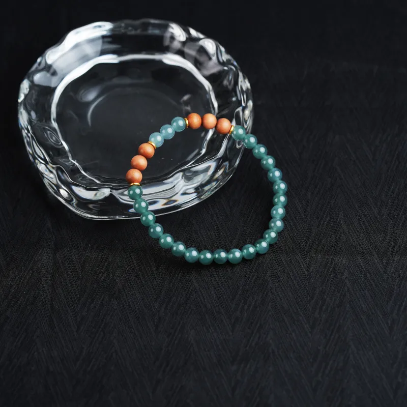 Clear Snow Ice Glutinous Bracelets Unisex-7
