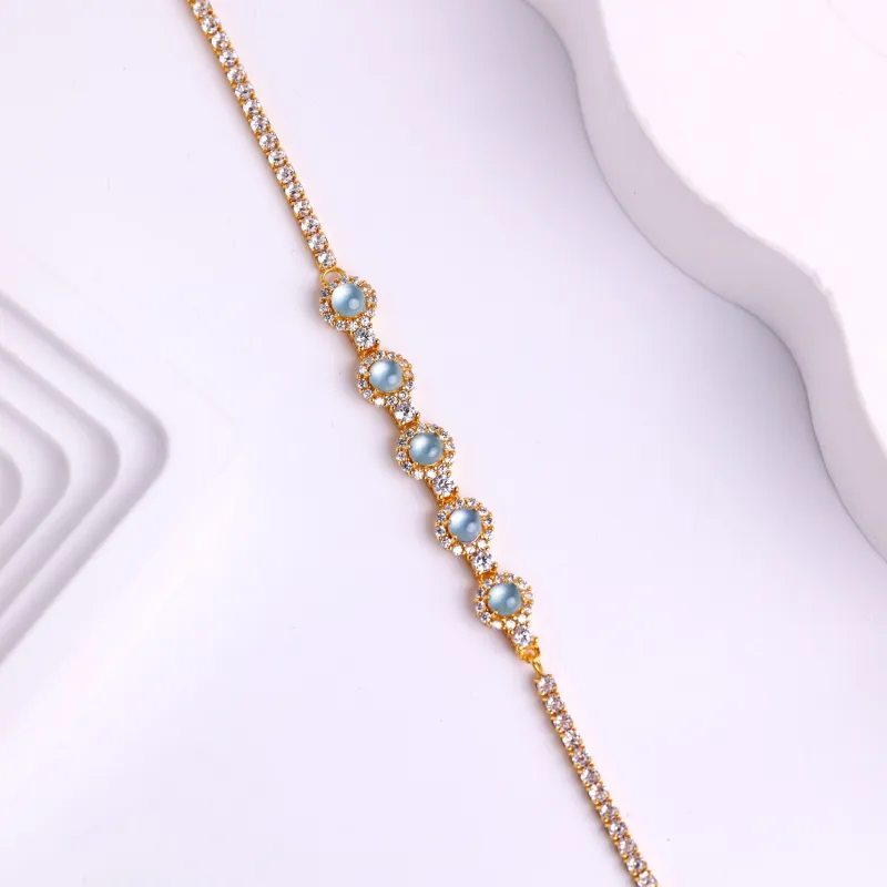 Clear Snow Ice Glutinous Jadeite Bracelets Women's-4