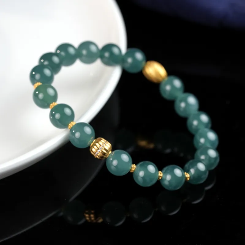 Clear Snow Ice Glutinous Bracelets Unisex-6
