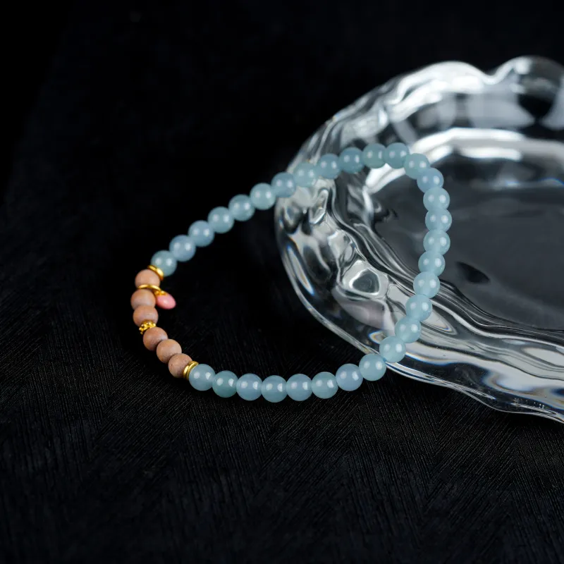 Clear Snow Glutinous Jade Bracelets Unisex-4