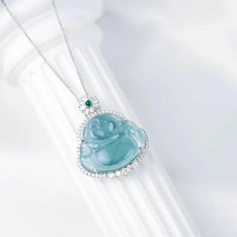 Clear Snow Ice Glutinous Necklaces Unisex-1
