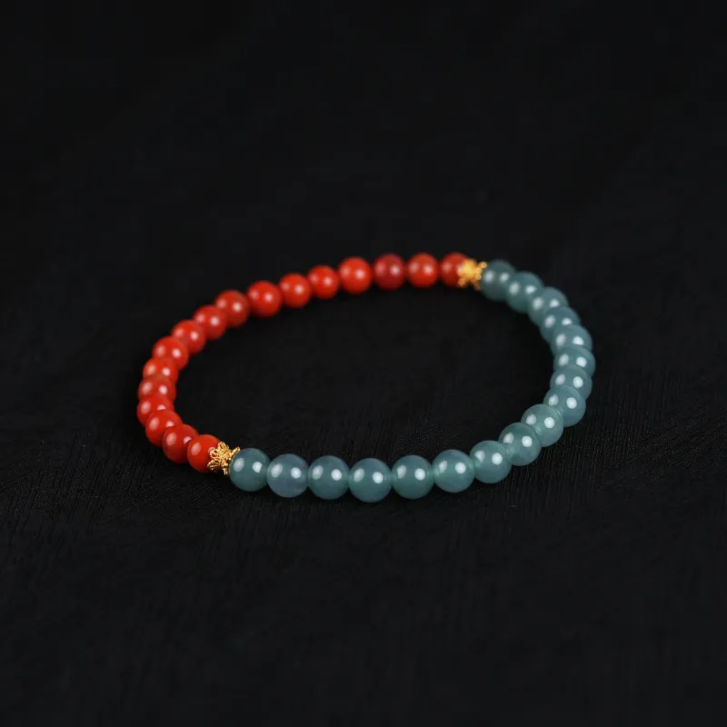 Clear Snow Ice Glutinous Bracelets Unisex-4