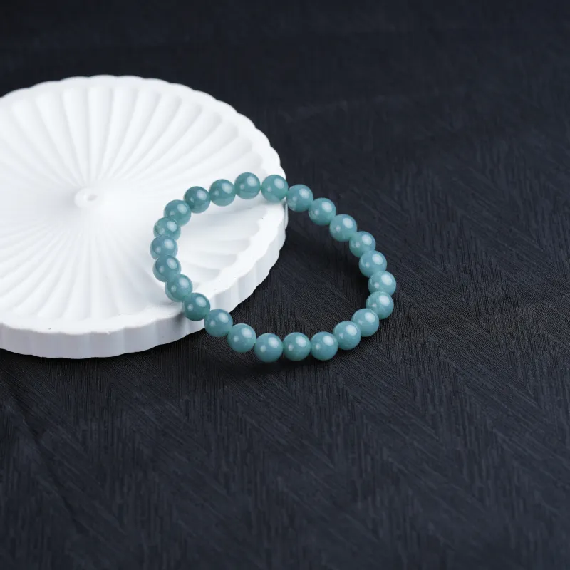 Clear Snow Glutinous Jade Jadeite Bracelets Unisex-2
