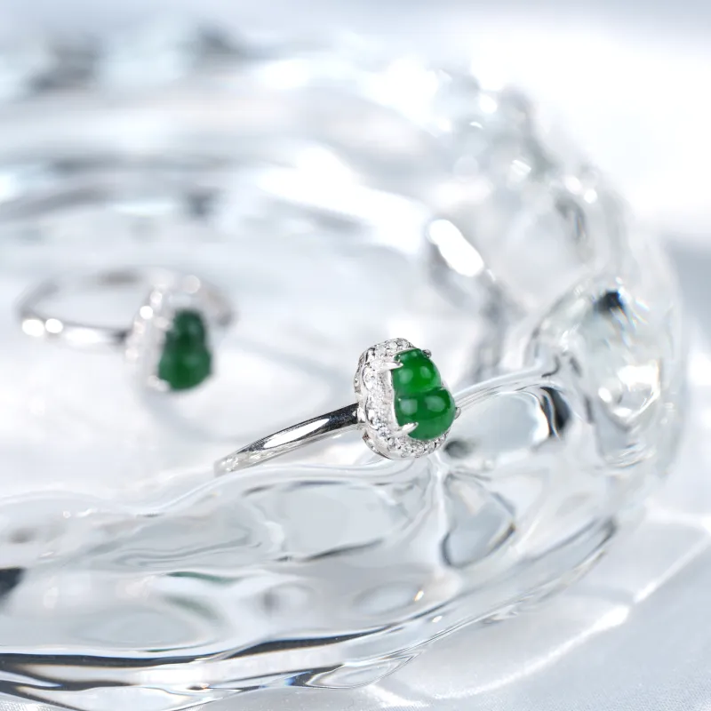 Clear Snow Ice Glutinous Rings Women's-3