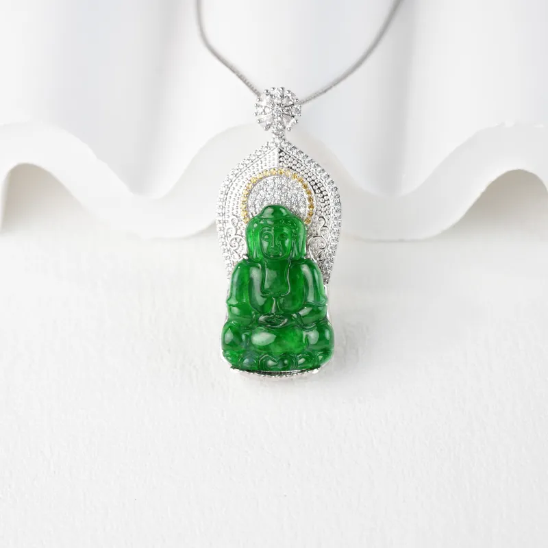 Clear Snow Ice Glutinous Necklaces Unisex-5