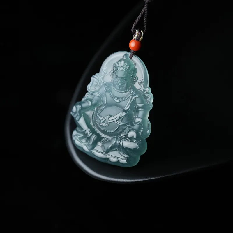 Clear Snow Ice Glutinous Jadeite Necklaces Unisex-2