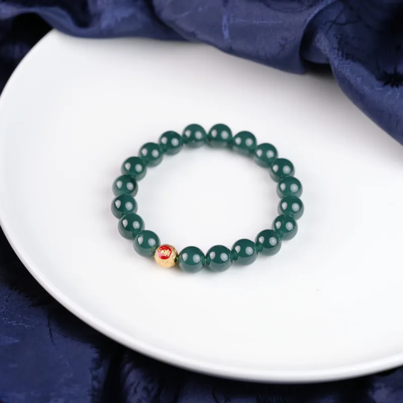 Clear Snow Ice Glutinous Bracelets Unisex-2